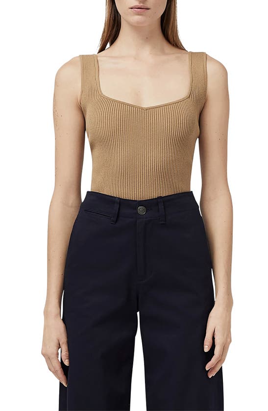 Rag & Bone Asher Rib Tank In Light Brown