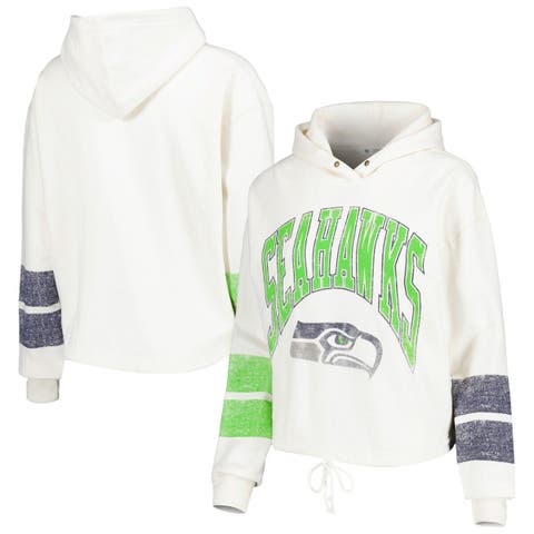 Men's '47 Royal Seattle Seahawks Throwback Lacer Pullover Hoodie