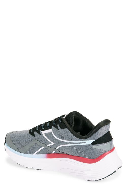 Diadora Equipe Nucleo Running Shoe In Steel Gray/white/black