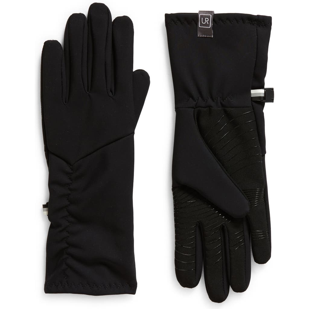 U|R Ruched Stretch Glove in Black 