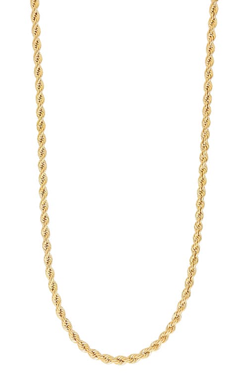 Bony Levy Men's 14K Gold Rope Chain Necklace in 14K Yellow Gold at Nordstrom, Size 18