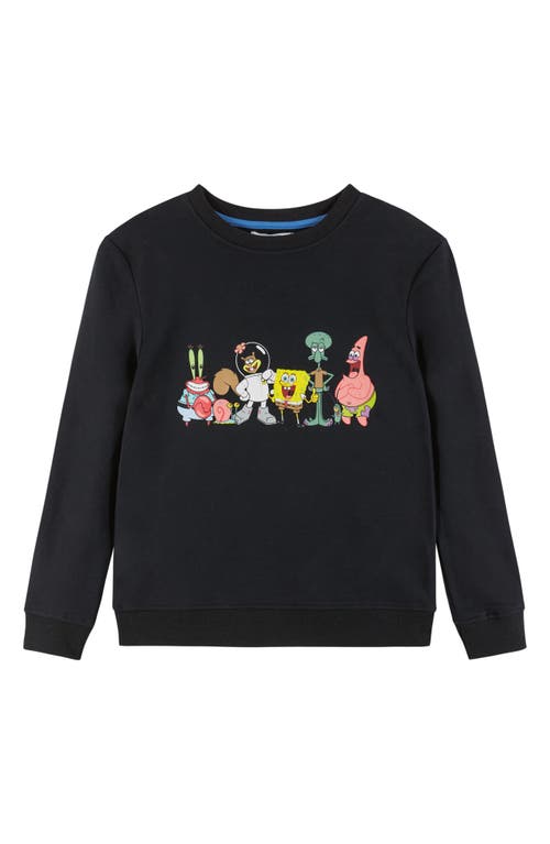 Shop Andy & Evan Kids' Spongebob Squarepants™ Stonewashed Graphic Sweatshirt In Bka