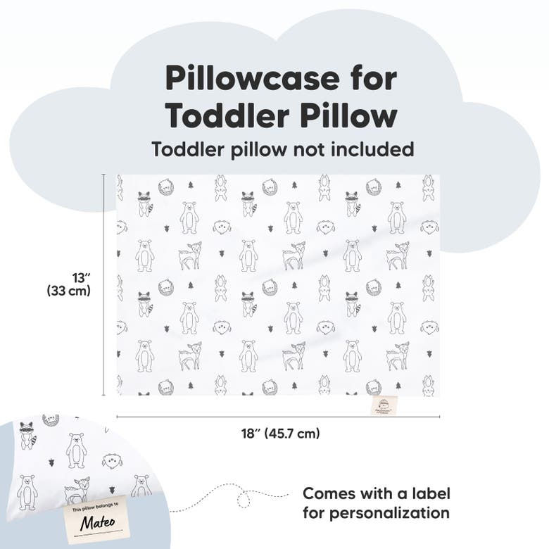 Keababies Printed Toddler Pillowcase 13x18" In Keafriends