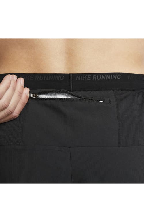 Nike Dri-fit Stride 7-inch Brief-lined Running Shorts In Black/black