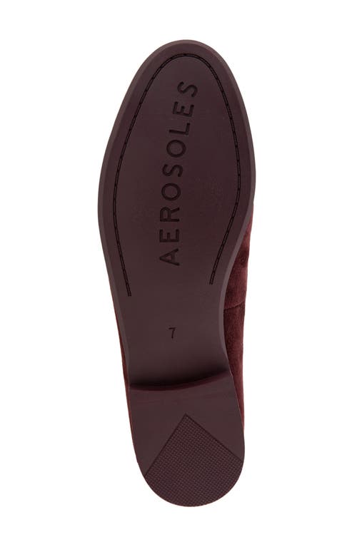 Shop Aerosoles Wiera Loafer In Deep Aubergine Suede