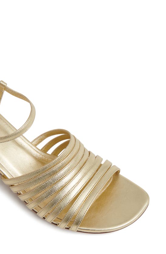 Shop Mansur Gavriel Sun Ankle Strap Sandal In Gold