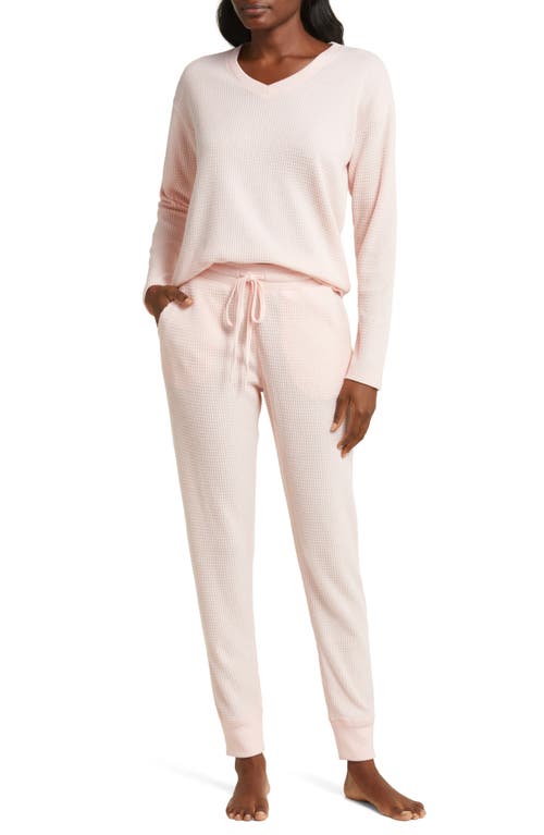 Papinelle Waffle Knit Pajamas English Rose at Nordstrom,