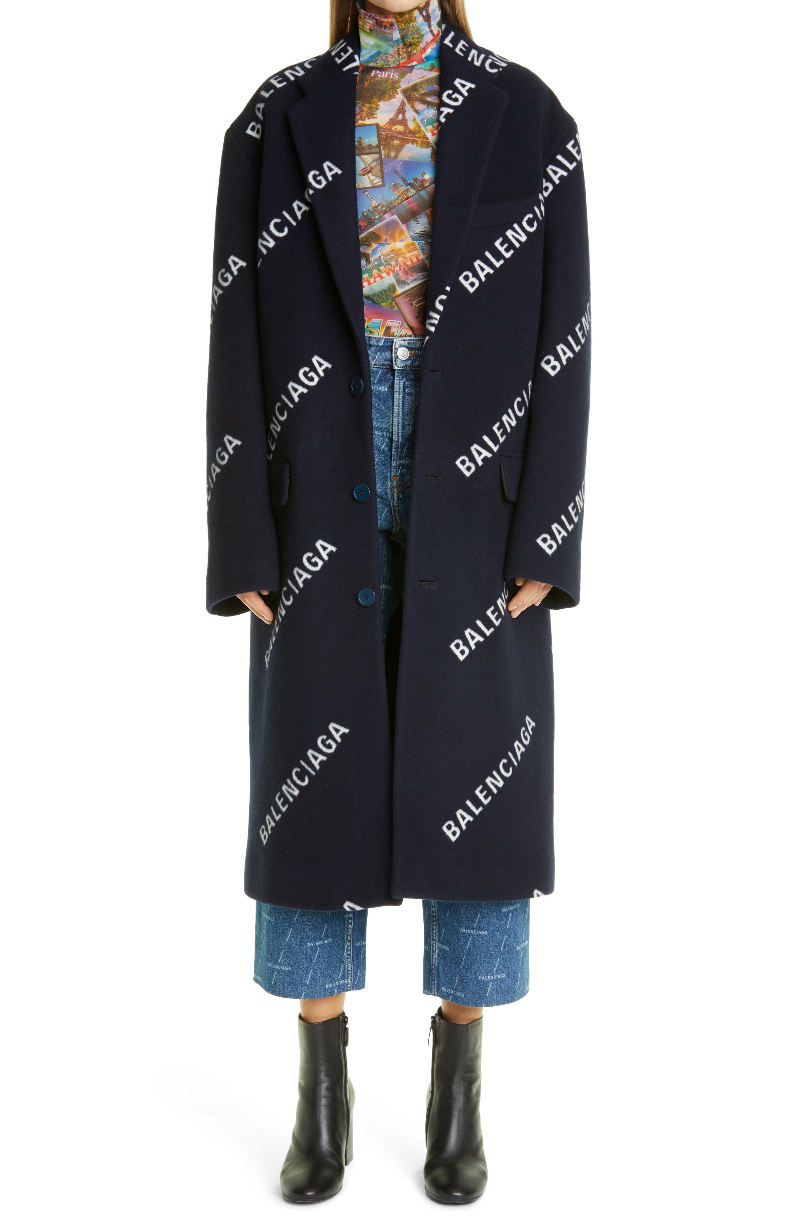 balenciaga coat women's