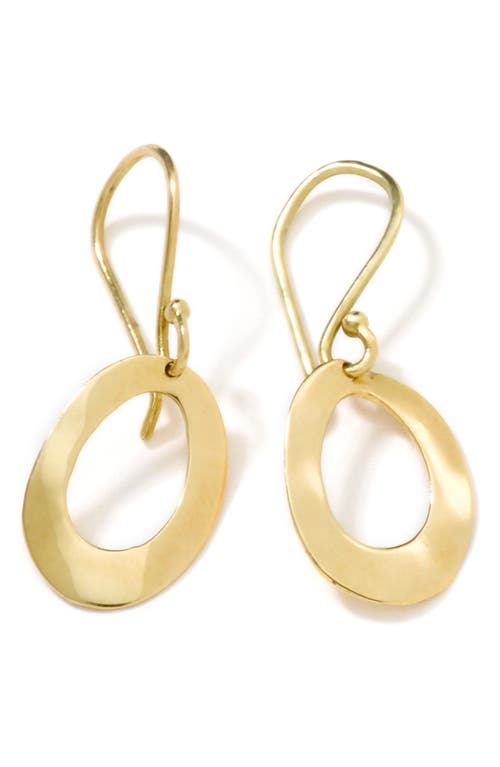 Ippolita Classico Mini Wavy Oval Hoop Earrings in Gold at Nordstrom
