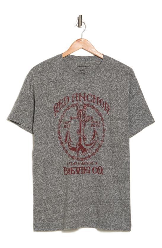 Flag And Anthem Red Anchor Brewing Graphic T-shirt In Grey