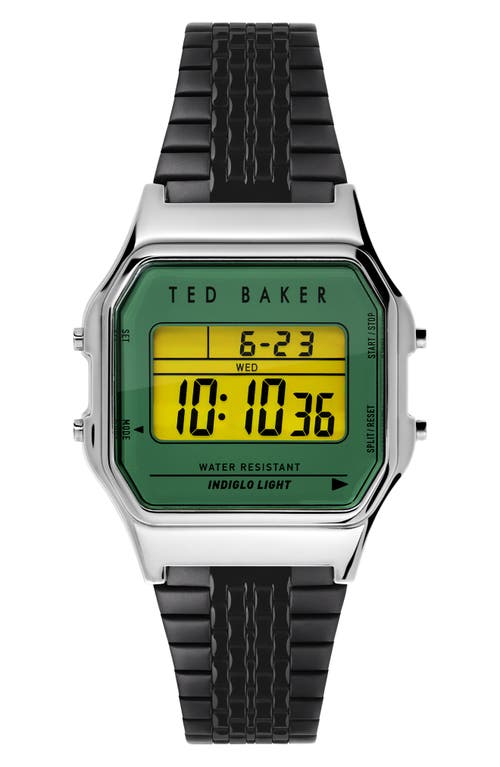 Ted Baker London Ted '80s Digital Bracelet Watch, 35.5mm In Black
