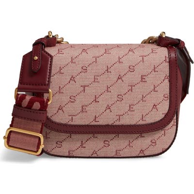 Stella Mccartney Monogram Canvas Chain Crossbody Bag - Pink