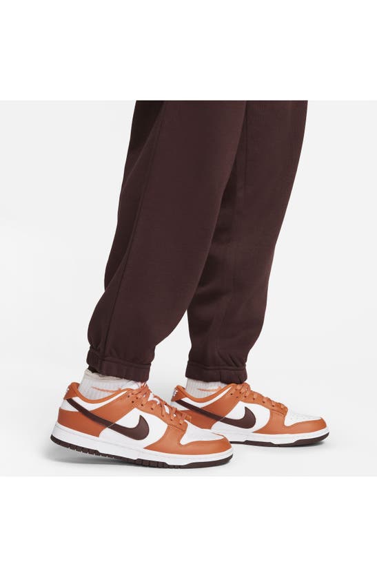 Shop Nike Phoenix Oversize High Waist Joggers In Earth