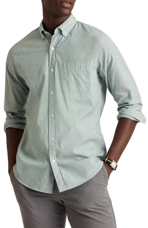 Bonobos Everyday Slim Fit Stretch Cotton Button-Down Shirt in Solid Night Aqua 