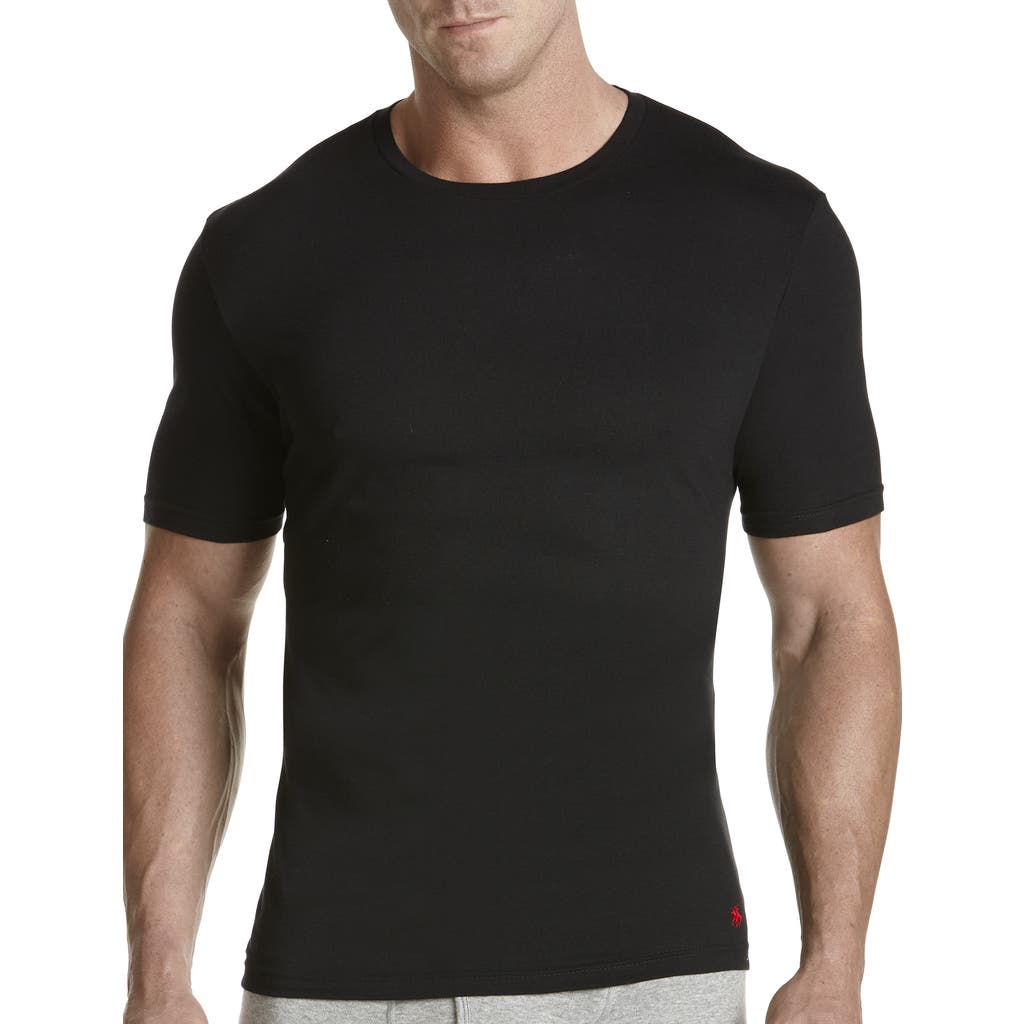 Polo Ralph Lauren 3-pk Crewneck Undershirts In Black