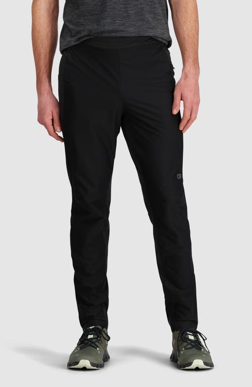 Shop Outdoor Research Deviator Wind Performance Running Pants In Black