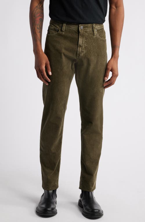 AG Tellis Slim Fit Corduroy Pants in Sulfur Dried Cedar 