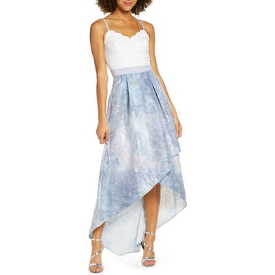 Chi Chi London High/low Party Dress, Blue