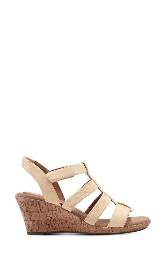 Shop Rockport Blanca Strappy Wedge Sandal In Sundress Synthetic