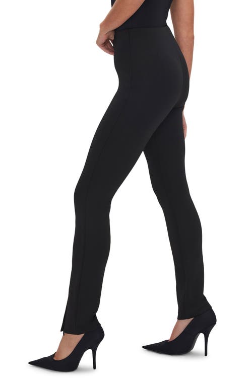 Shop Good American Sculpt Slim Fit Pull-on Pants In Black001