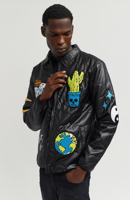 REASON REASON SANTA FE PATCHWORK QUILTED JACKET