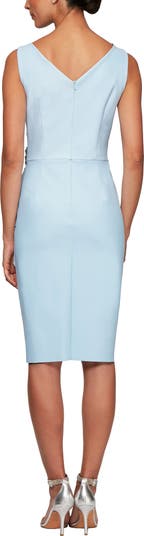 Alex evenings side shop ruched embellished cuff gown