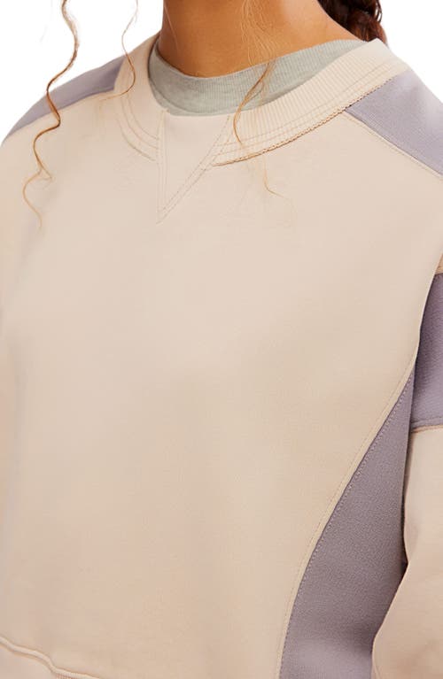 FP MOVEMENT BY FREE PEOPLE FREE PEOPLE INTERCEPT COLORBLOCK SWEATSHIRT