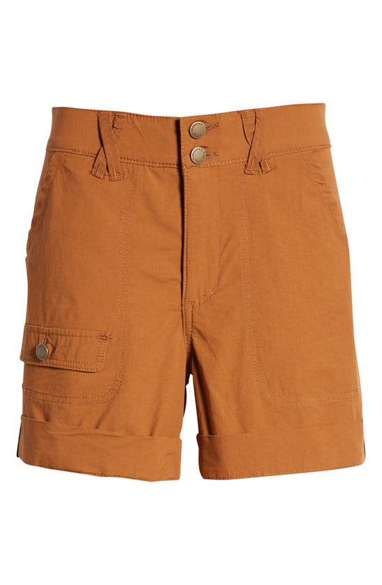 Shop Wit & Wisdom 'ab'solution High Waist Utility Shorts In Pecan