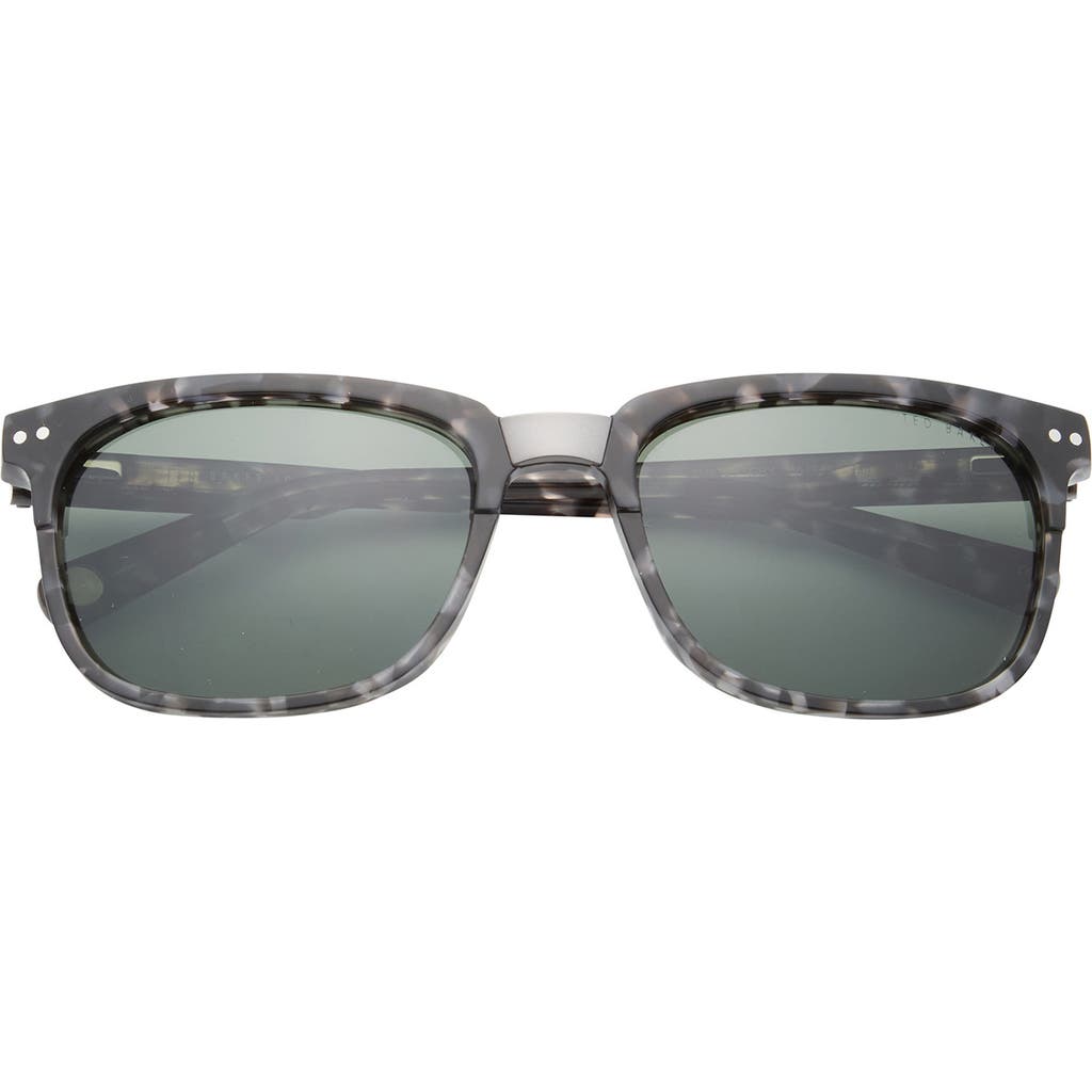 Ted Baker London 56mm Polarized Square Sunglasses In Grey