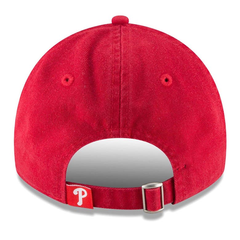 Shop New Era Red Philadelphia Phillies Team Logo Core Classic 9twenty Adjustable Hat