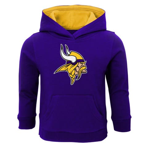 Women's Minnesota Vikings Cream Big Logo Sweater