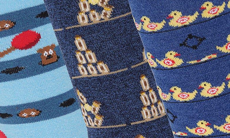 Shop Original Penguin Sitting Duck Crew Socks In Blue