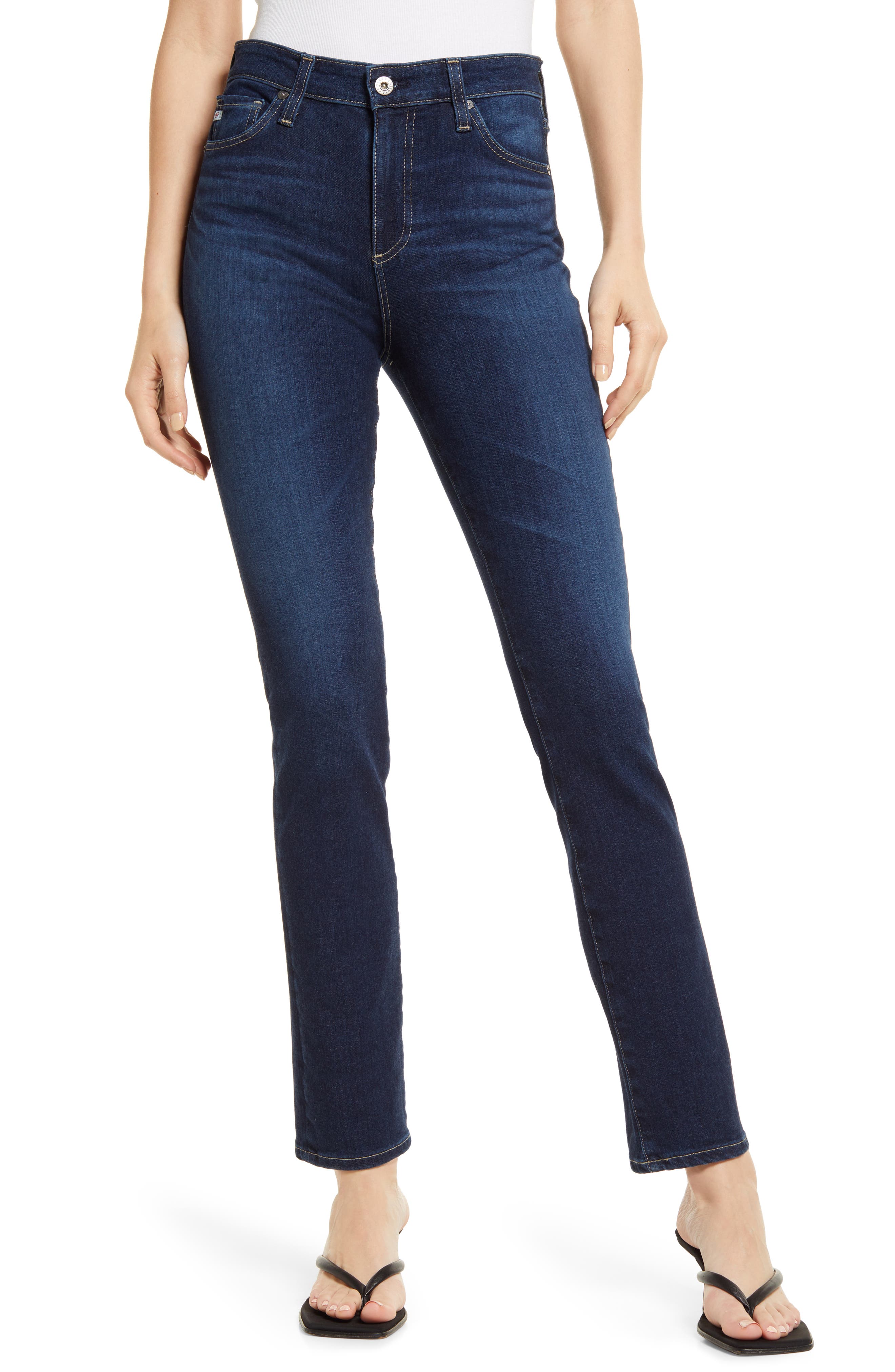 AG Mari High Waist Slim Straight Leg 