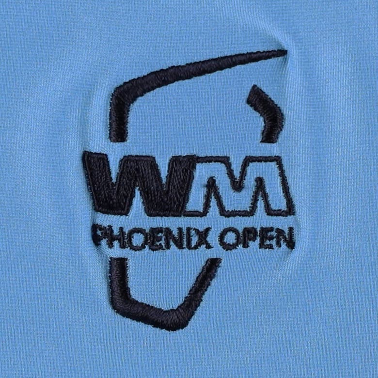 Shop Puma X Ptc Blue Wm Phoenix Open Jacquard Mattr Polo