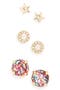 kate spade new york star & round stud earrings (Set of 3) | Nordstrom