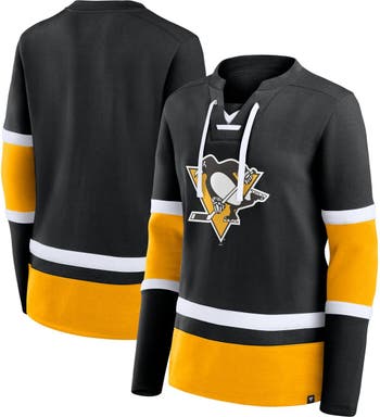 Men's Fanatics Branded Black Pittsburgh Penguins Authentic Pro Pullover Hoodie