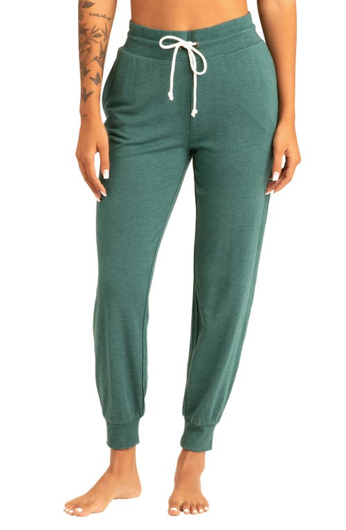 Connie Feather Fleece Joggers in Heather Sea Dragon