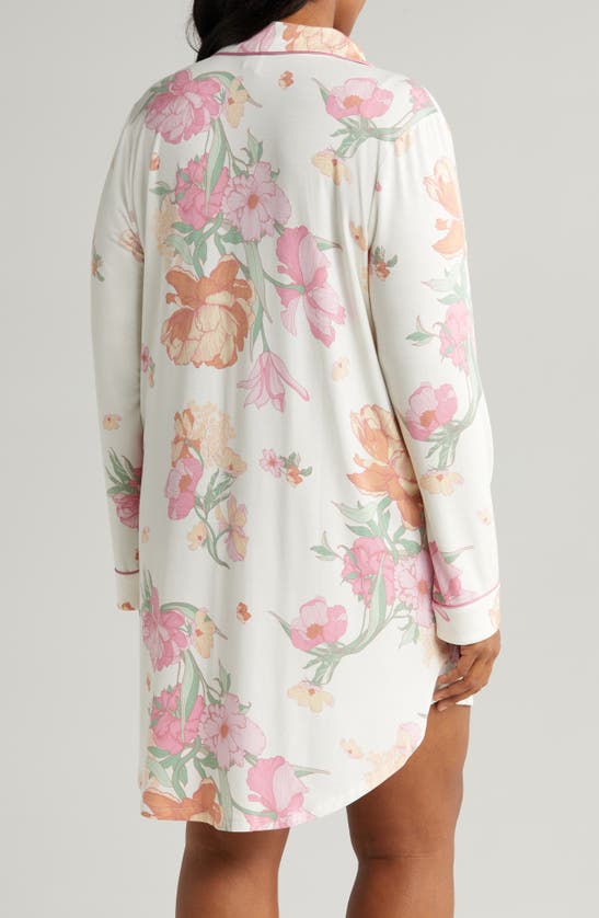 Shop Nordstrom Moonlight Eco Nightshirt In Ivory Egret Eloise Floral