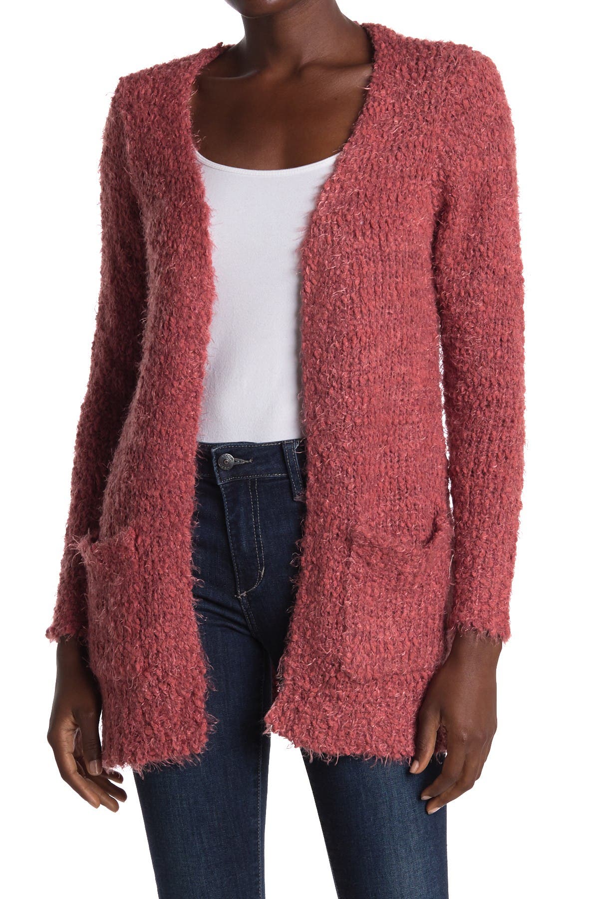 woven heart cardigan