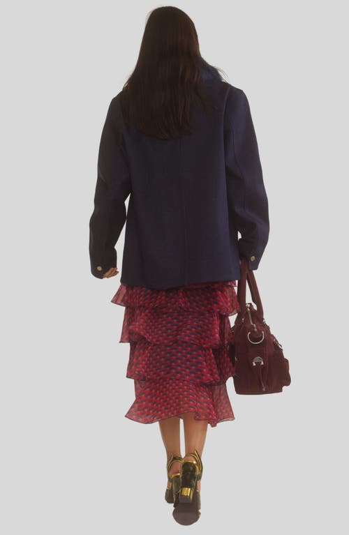 Cynthia Rowley Outward Bound Jacket In Denim