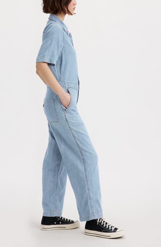 Shop Levi's® Heritage Short Sleeve Jumpsuit In Glad To Meet You