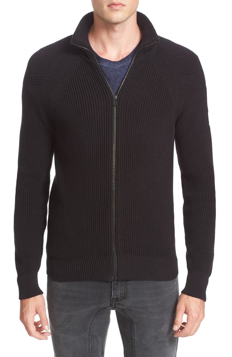 Belstaff Parkgate Zip Front Mock Neck Sweater | Nordstrom