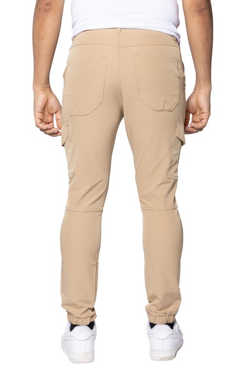 Spring + Mercer Stretch Cargo Pants In Khaki