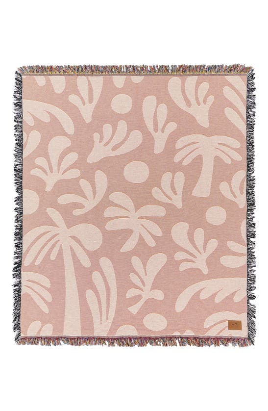 Shop Slowtide Kingston Tapestry Blanket In Tan