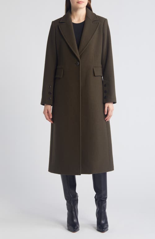SAM EDELMAN SAM EDELMAN SINGLE BREASTED WOOL BLEND REEFER COAT