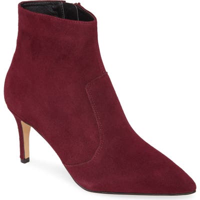 Halogen Ashlee Pointed Toe Bootie, Burgundy