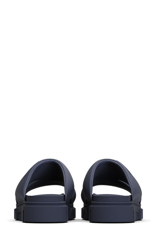 Shop Timberland Greyfield Slide Sandal In Dark Blue Knit