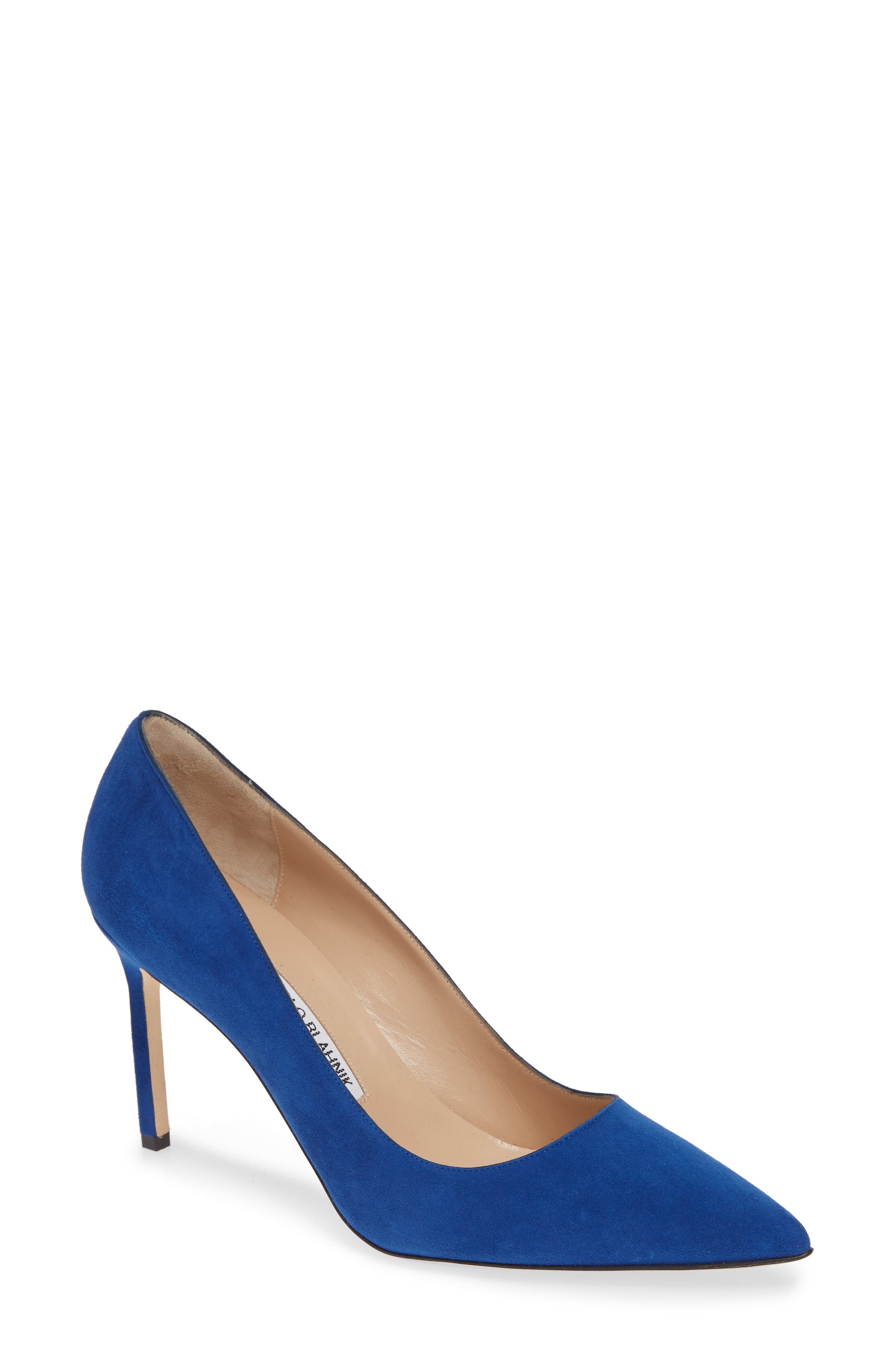 Manolo Blahnik Bb Pointy Toe Pump - Blue