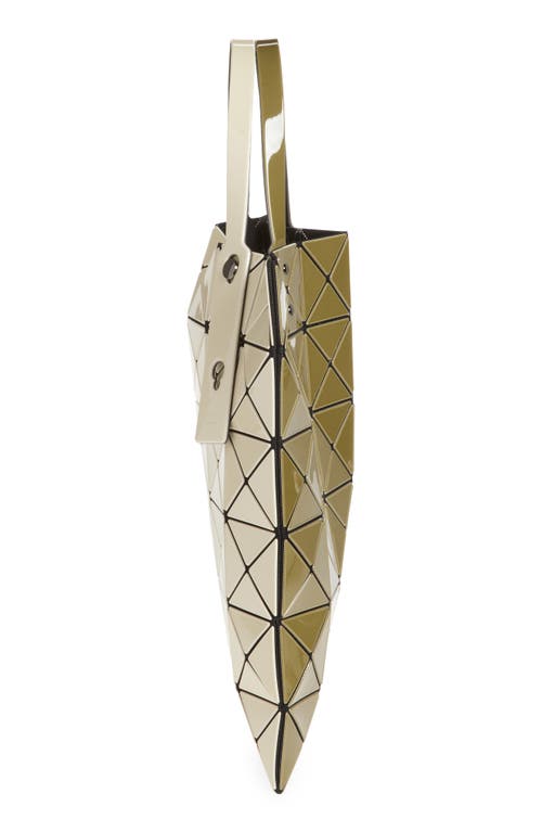 Shop Bao Bao Issey Miyake Lucent Colorblock Tote In Khaki X Light Khaki