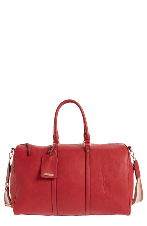 Mali + Lili Marla Duffle Bag with Shoe Pouch in Red